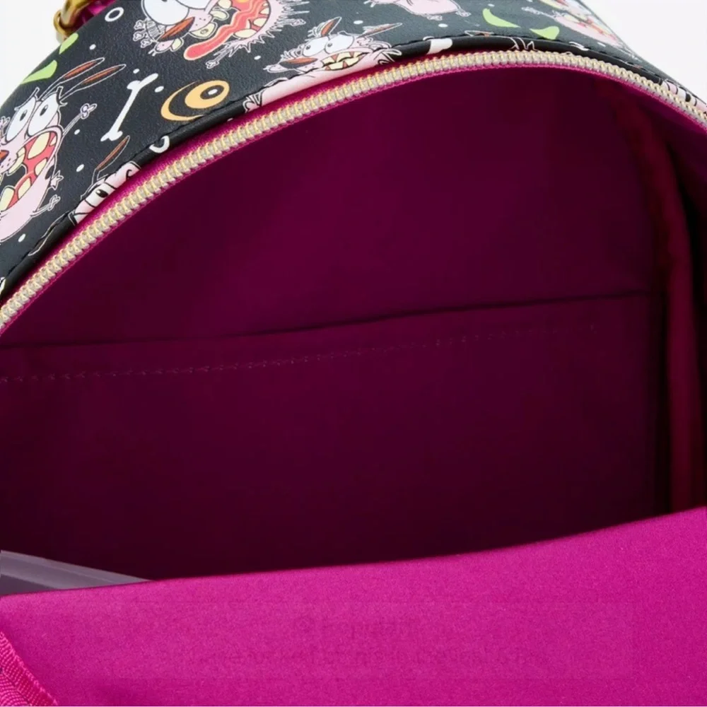Loungefly Courage The Cowardly Dog AOP Mini Backpack